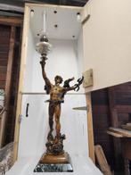 Sculpture with Oil Lamp; 1m23 in height ; 12.2kg - Géo MAXIM
