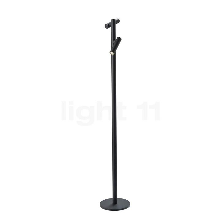 Sompex Tubo Batterij Vloerlamp LED 2-lichts, zwart, Huis en Inrichting, Lampen | Vloerlampen, Nieuw, Verzenden