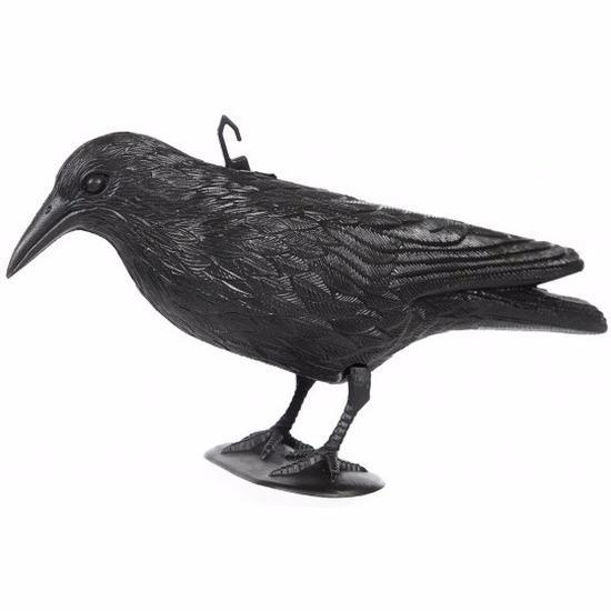 Vogelverschrikker kraai van plastic 36 cm - Tuinbeelden de.., Tuin en Terras, Tuinbeelden, Ophalen of Verzenden