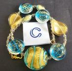 24 karaat - Geel goud, Murano - Halsketting, Antiek en Kunst, Antiek | Glas en Kristal