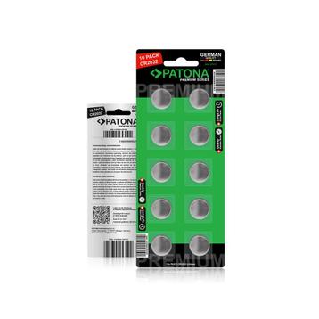 10x Premium Patona lithium knopcel CR3032 - 3V | 240mA beschikbaar voor biedingen