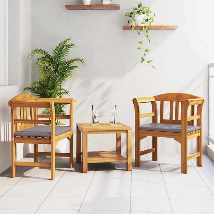 vidaXL Rozenbank Natuurlijk 68,5 x 46 x 82,5 cm Massief, Tuin en Terras, Tuinbanken, Nieuw, Verzenden