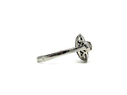 Zonder Minimumprijs - Ring - 18 karaat Witgoud - 0.07ct. tw., Sieraden, Tassen en Uiterlijk, Ringen