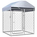 vidaXL Hondenkennel voor buiten met dak 100x100x125 cm, Dieren en Toebehoren, Verzenden, Nieuw