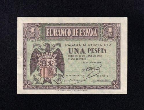 Spanje. -1 , 2 , 5, 25 and 50 Pesetas 1938 - Burgos, Postzegels en Munten, Munten | Nederland