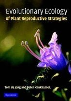 Evolutionary Ecology of Plant Reproductive Strategies. Jong,, Boeken, Overige Boeken, Verzenden, Zo goed als nieuw, Peter Klinkhamer, Tom De Jong