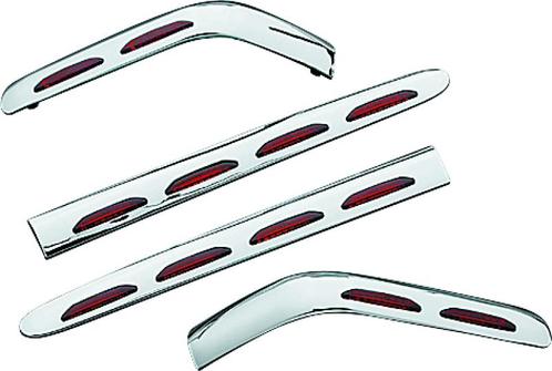 Kuryakyn L.E.D. Saddlebag Molding Set 4 Piece 01-10 GL1800, Auto-onderdelen, Verlichting, Ophalen of Verzenden