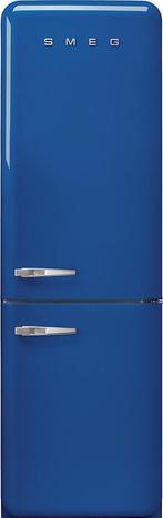Smeg FAB32RBE5 retro jaren 50 koelkast blauw - rechtsdraaien, Witgoed en Apparatuur, Koelkasten en IJskasten, 150 tot 200 liter