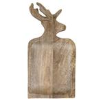 schaal/snijplank mango hout hert 41cm, Verzenden, Nieuw