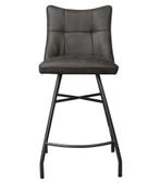 Nieuw! Barstoel Rome | Antraciet | Microvezel |, Met voetsteun, 60 tot 90 cm, Nieuw, Ophalen of Verzenden