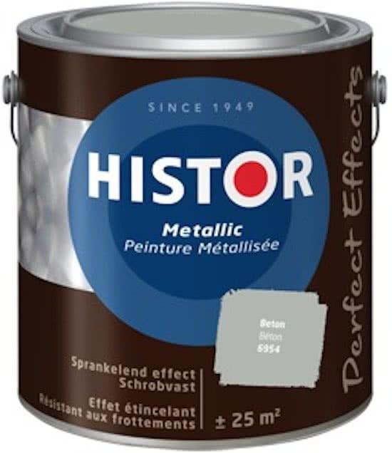 HIstor Perfect Effects Metallic Muurverf - Beton 6954 - 2..., Doe-het-zelf en Verbouw, Verf, Beits en Lak, Verf, Overige kleuren