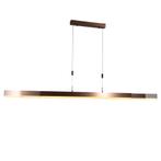 Verstelbare hanglamp donker brons incl. LED dimbaar - Lamba, Huis en Inrichting, Lampen | Hanglampen, Nieuw, Modern, 75 cm of meer