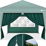 Zijwand voor paviljoen - 3x3m - 2 stuks - Groen - Tillvex®, Verzenden, Zo goed als nieuw