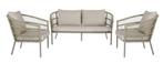 Stoel-bank Loungeset Rennes Aluminium Rope Antraciet The, Tuin en Terras, Verzenden, Nieuw