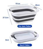 Opvouwbare wasmand en wasbak met grote inhoud, Huis en Inrichting, Verzenden, Nieuw