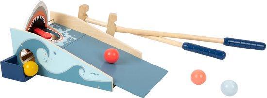 Small Foot - Houten Mini Golf Haaienaanval, 7dlg., Kinderen en Baby's, Speelgoed | Educatief en Creatief, Nieuw, Verzenden