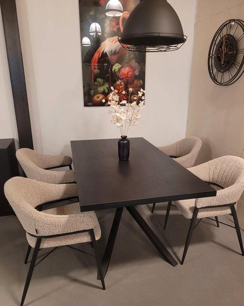 Eetkamerstoelen showroomuitverkoop!, Huis en Inrichting, Stoelen, Nieuw, Hout, Leer, Metaal, Stof, Overige materialen, Ophalen