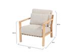 Lucas lounge tuinstoel natural teak 4 Seasons Outdoor, Tuin en Terras, Tuinstoelen, Ophalen of Verzenden, Nieuw, Teakhout