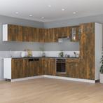 Keukenkastje 75,5x75,5x80,5 cm bewerkt hout gerookt eiken..., Huis en Inrichting, Verzenden