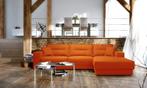 Loungebank Venray - loungebanken - Oranje, Huis en Inrichting, Banken | Sofa's en Chaises Longues, Nieuw, Stof