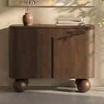 *WOONWINKEL* Retro Kastje Hout Met Bolpoten, Verzenden, Nieuw