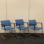 Complete set van 3 stuks  vergaderstoelen Casala Feniks,, Huis en Inrichting, Gebruikt, Drie, Zwart, Ophalen of Verzenden