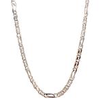 Witgouden valkenoog collier 46 cm 14 krt, Sieraden, Tassen en Uiterlijk, Kettingen, Verzenden, Zo goed als nieuw, Goud, Goud
