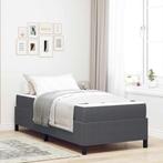 vidaXL Bedframe Donkergrijs 80 x 200 cm Katoenen stof, Huis en Inrichting, Verzenden, Nieuw, Grijs