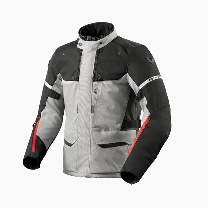 REVIT! Outback 4 H2O Jas Zilver Zwart, Motoren, Kleding | Motorkleding, Heren, Nieuw met kaartje, Jas | textiel, Verzenden