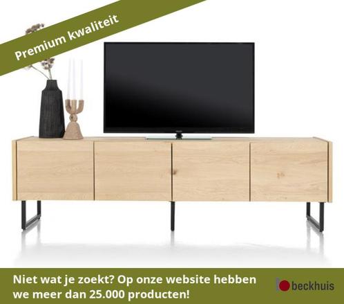XOOON Carving lowboard eiken fineer/metalen frame, Huis en Inrichting, Kasten | Dressoirs, Nieuw, Overige materialen, Ophalen of Verzenden