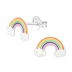 Fako Bijoux® - Kinderoorbellen - 925 Zilver - Regenboog -, Verzenden, Nieuw