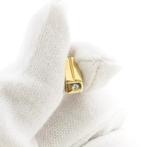 Gouden minimalistische hanger met zirconia (zirconia hanger), Overige merken, Goud, Gebruikt, Ophalen of Verzenden