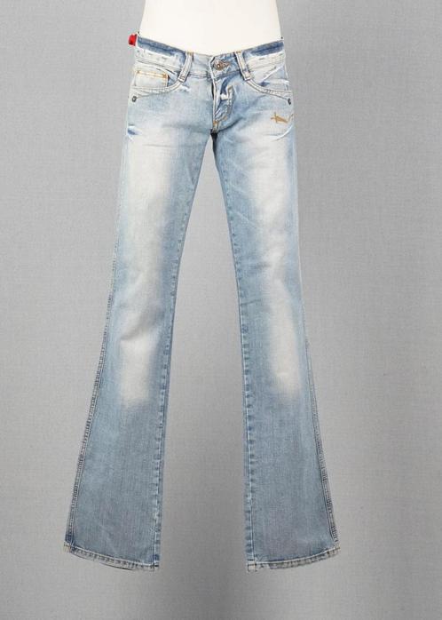 Vintage Straight Freeman T Porter Light Blue size 27 / 33, Kleding | Heren, Spijkerbroeken en Jeans, Ophalen of Verzenden