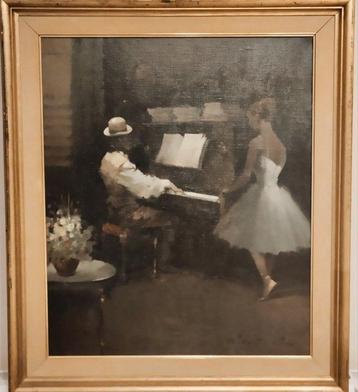 Joan Giralt Lerin (1907-?) - El pianista y la bailarina beschikbaar voor biedingen