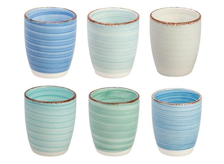 Studio Tavola Koffiekopjes - Ocean Blue - 6 stuks - 160 ml, Huis en Inrichting, Keuken | Keukenbenodigdheden, Nieuw, Verzenden