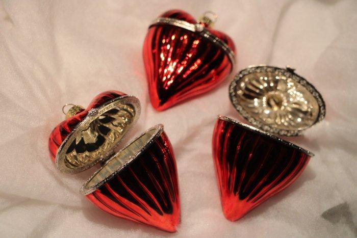 Kerstballen Napoli: rode glazen bewaardoosjes als, Diversen, Kerst