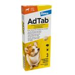 AdTab Anti Vlo en Teek Kauwtabletten Hond >5,5-11 kg 3 table, Dieren en Toebehoren, Overige Dieren-accessoires, Nieuw, Verzenden