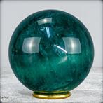 Prachtige bol van groene fluoriet Kristal, China- 1245.24 g, Verzamelen, Mineralen en Fossielen