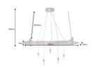 Industriële hanglamp BARRACUDA 152cm gerecycled massief hout, Huis en Inrichting, Lampen | Hanglampen, Nieuw, Ophalen of Verzenden