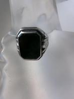 Zilver, Onyx - Ring - Art Deco Signet