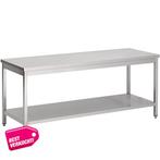 Rvs werktafel met bodemschap 1400x700x900 mm, Verzenden, Nieuw in verpakking