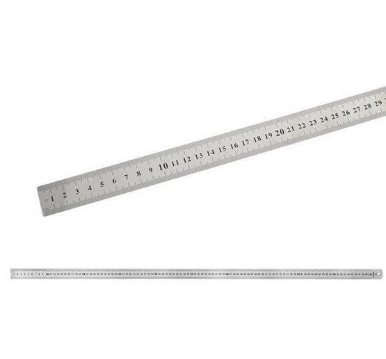RVS liniaal - 75cm - topex, Doe-het-zelf en Verbouw, Gereedschap | Handgereedschap, Nieuw, Ophalen of Verzenden