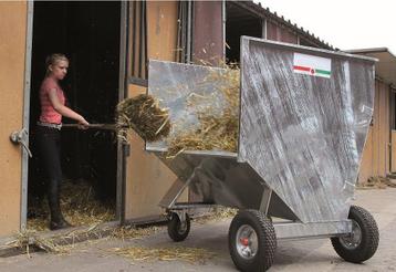 Mestcontainer met grote wielen, universele beschikbaar voor biedingen