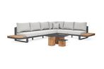 Suns Savona Sunbrella carbon grey platform loungeset rechts, Ophalen of Verzenden, Nieuw