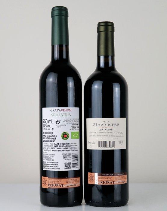 2018 Clos Mogador, Manyetes & 2018 Gratavinum, Silvestris -, Verzamelen, Wijnen
