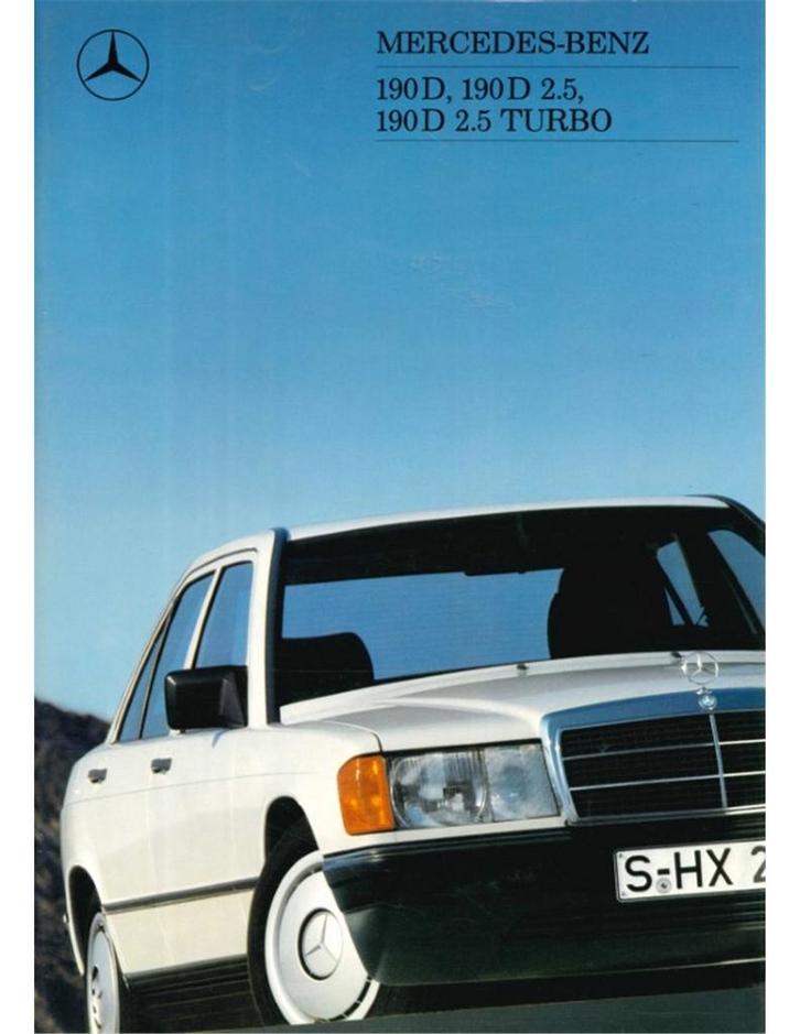 1988 MERCEDES BENZ 190D BROCHURE NEDERLANDS, Boeken, Auto's | Folders en Tijdschriften