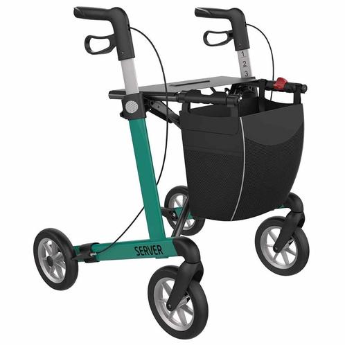 Lichtgewicht rollator Server Comfort met SOFT wielen (7 kg), Diversen, Rollators, Ophalen of Verzenden