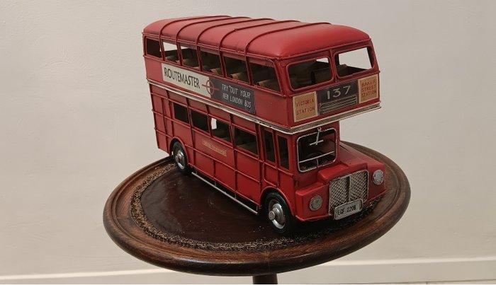 stadsbus dubbeldekker 31 cm - Blikken speelgoed -, Antiek en Kunst, Kunst | Designobjecten