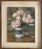 Febo Tubino (1927) - Vaso di rose, Antiek en Kunst, Kunst | Schilderijen | Klassiek