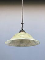 Lamp - Glas, messing - Plafondlamp-Glas, Messing, Antiek en Kunst